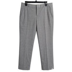 Banana Republic Ryan Fit Dress Pants - Size 8P Gray Wool Blend Classic Petite